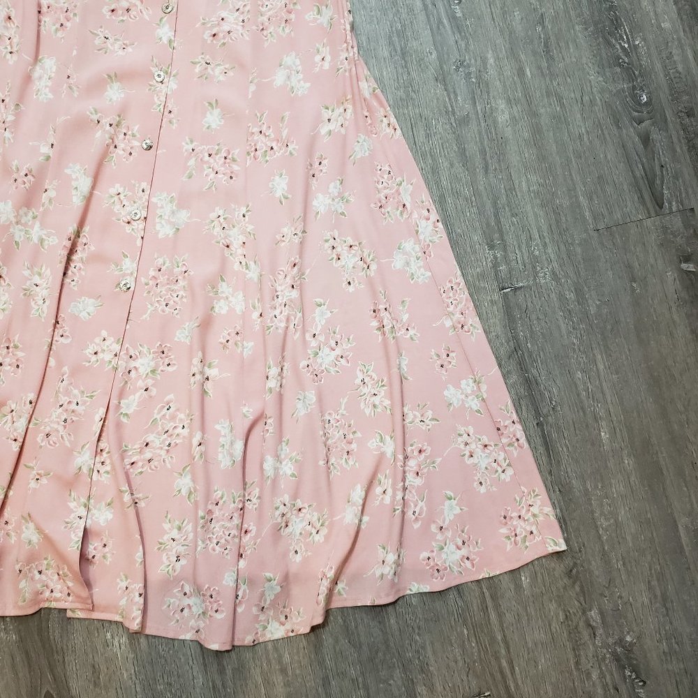Joseph Ribkoff Vintage Cottagecore Pink Floral Dress 10 - Picture 6 of 10